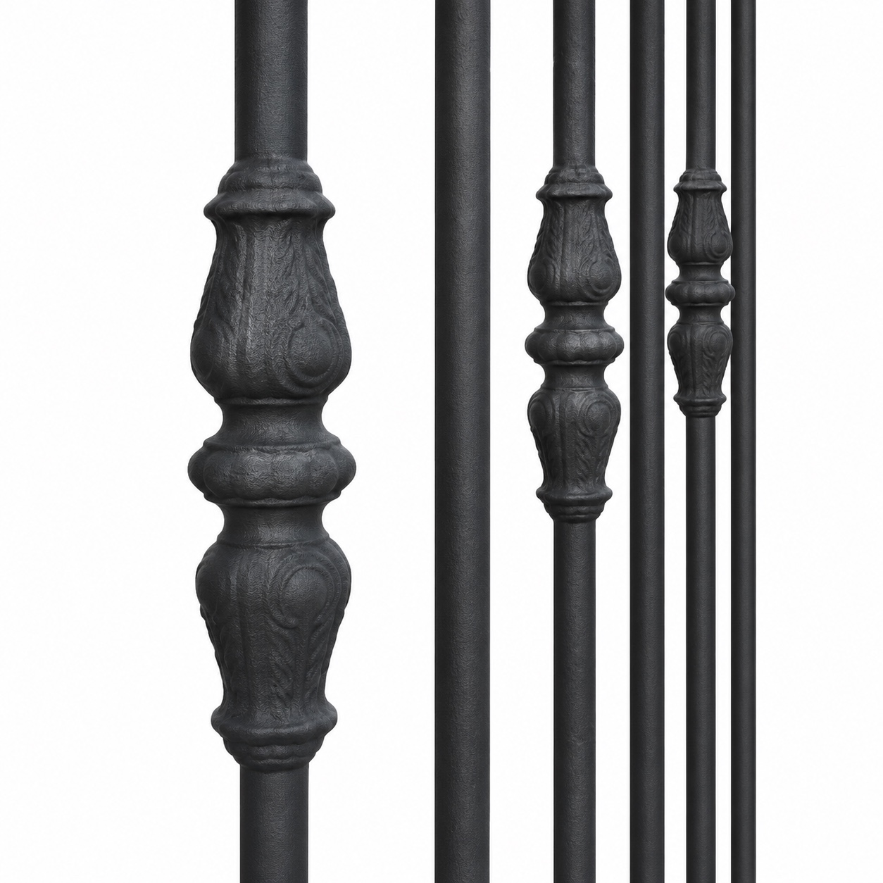 Détail des barreaux des portails et portillons acier