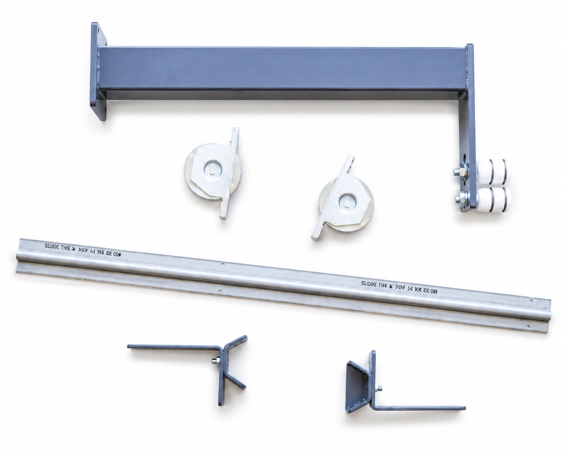 Accessoires fournis avec un portail acier coulissant