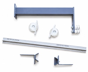 Accessoires fournis avec un portail acier coulissant