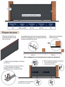 Mode d’emploi du portail aluminium Brest coulissant