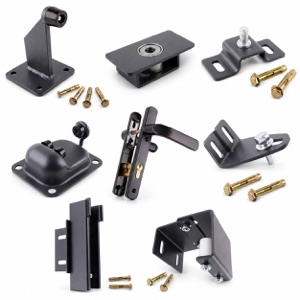 Accessoires fournis avec un portail aluminium coulissant