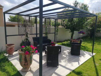 Photographie d'une Pergola en fer forgé