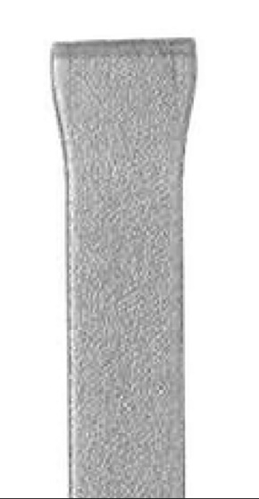 Volute en S inégale finition coupe pointue. Hauteur 290mm largeur 100mm en fer plat de 12x6mm. Fixation par soudure. Permet de décorer votre fabrication en fer forgé, portail, clôture, pergola, mais également permet de renforcer la sécurité, en diminuant le vide entre barreau, ou d'augmenter le soutien. Fourni brut, à peindre ou à vernir pour protéger contre la corrosion.
