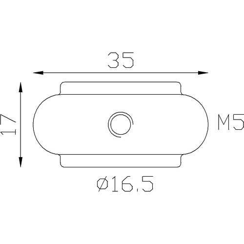 Garniture de barreau en fonte soudable à visser. Taraudée M5. Livrée avec sa vis de fixation. Compatible avec des barreaux de diamètre 16mm. Galvanisation possible.