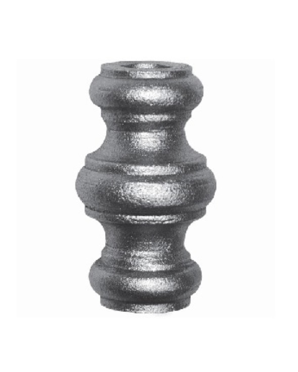 Garniture De Barreaux En Acier Forgé à Souder - Dimensions H25xL35mm, Alésage 16.5mm, Pour Rampes Et Portails