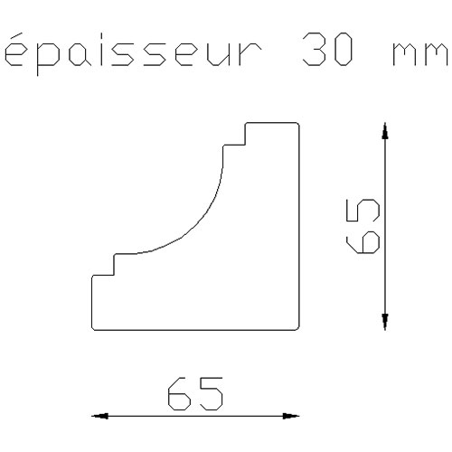 Renfort d'angle pour cadre tubulaire carré de 30x30.