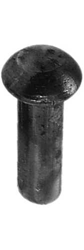 Rivet à tête bombée de 10mm de long et tète de diamètre 9mm.