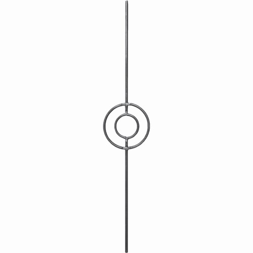 Barreau avec un cercle. Diamètre de 12mm et hauteur de 950mm.