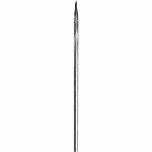 Barreau Appointé forgé à chaud pour clôture. Hauteur 1500mm section rond lisse plein diamètre Ø14mm Pointe de 65 mm. Différentes hauteurs au choix. Fixation par soudure. Fourni brut, à peindre ou à vernir pour protéger de la corrosion. Au delà de son rôle sécuritaire, il peut être un élément décoratif dans plusieurs réalisations en fer forgé tel que du mobiliers, divers objets décoratifs, des grilles de défense, des rampes d'escaliers, des portails, des kiosques, des gardes corps.