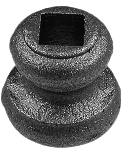 Bague pour carré de 12mm a souder. Hauteur 45mm x largeur 45mm trou carré pour barreaux 14mm 