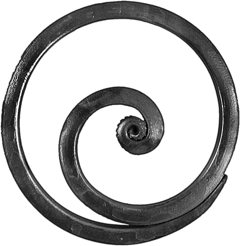 Cercle en spirale diam 130mm. fintion enroulé noyaux