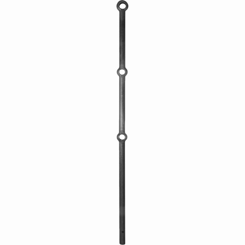 Barre à trous Ø30 -2 trous Ø25 + 1 trou Ø30 - L1200 mm . Pour Fabrication de Garde corps et Rampes 