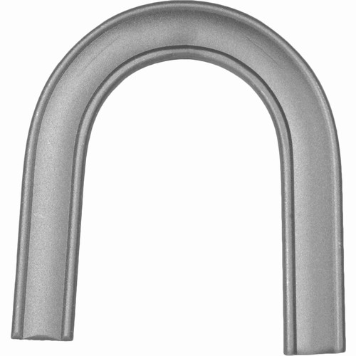 Main courante en U et en fer forgé avec une largeur intérieur de 120mm, 125mm de haut et 40mm de large.