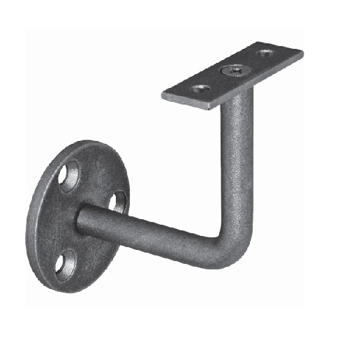 Support équerre pour main courante de 80mm de haut et 80mm de large. Avec sa platine de 60mm de large. A souder ou a visser sur main courante fer ou bois . Finition brute prèt à peindre