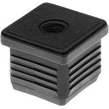 Bouchon en nylon noir. Parfait pour boucher esthétiquement les tubes en 40x40x2mm. Filetage M10.