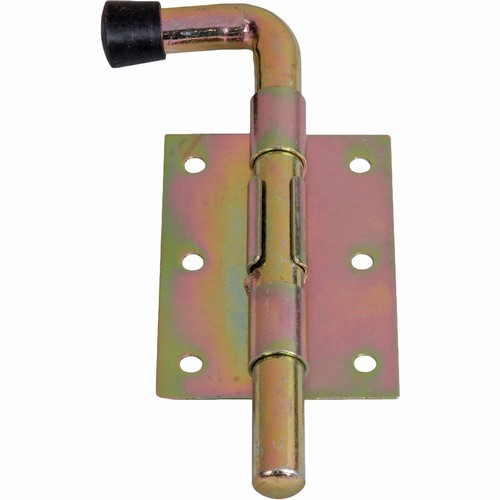 Verrou en forme de pistolet de diamètre 12mm. A souder. En acier zingué. Resistant à la Rouille. Vis non fournies. Bouchon en nylon.