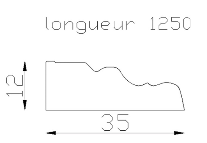 Décor de tôle avec moulure en aluminium pour ornementer la tôle de portail, verrière, porte. Longueur 1250mm largeur 35mm avec une épaisseur 12mm. Il apportera un certain cachet à votre portail et portillon. Fixation par vis auto autoforeuse ou taraudage (non fourni) . Fourni brute, à peindre ou à vernir. L'aluminium est reconnu pour sa légèreté ou sa résistance.