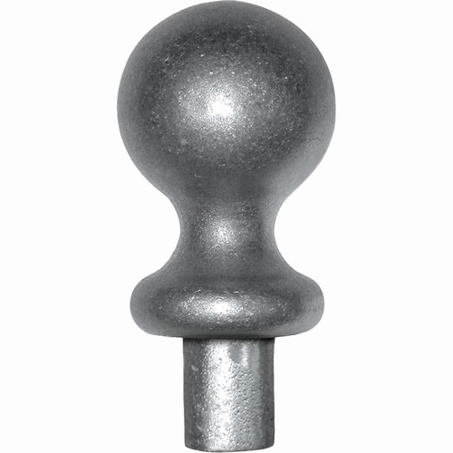 Décor boule Alu Ø30 mm - base tige Ø13.5 mm . Fixation par colle bi composant