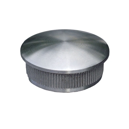Finition ronde compatible avec des tubes de diamètre 42,4mm. Épaisseur de 2mm. En inox 304.