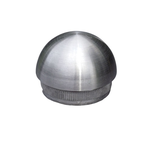 Finition en forme de boule compatible avec des tubes de diamètre 42,4mm. Épaisseur de 2mm. En inox 304.