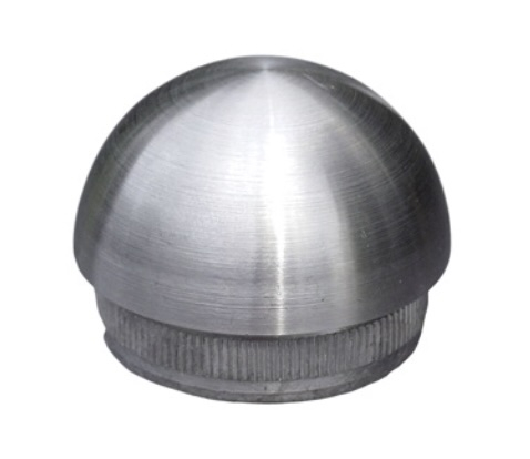 Finition en forme de boule compatible avec un tube d'un diamètre de 42.4mm et d'une épaisseur de 2mm. En inox 316.