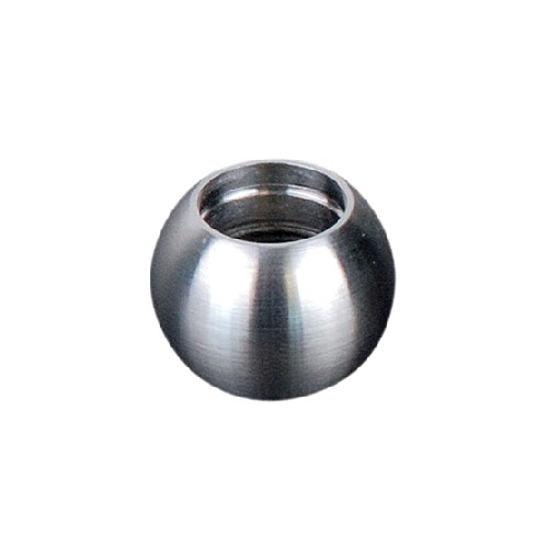 Boule de finition pour tube rond de diamètre 14mm. Diamètre extérieur 18,5mm diamètre intérieur 14mm. En inox 304. À insérer autour du tube et à coller (colle non fournie). Permet d'être utilisé en intérieur comme en extérieur et même en bord de mer. Existe en version inox 316 (ref 3030816).