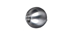 Boule de finition pour câble de diamètre Ø6mm. Diamètre extérieur 25mm diamètre intérieur taraudage M8. En inox 316. À visser au bout du câble et/ou à coller (colle non fournie). Permet d'être utilisé en intérieur comme en extérieur et même en bord de mer. Existe en version M6 (ref 30309).