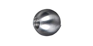 Boule de finition 25mm. La boule est taraudée M8. En inox 316.