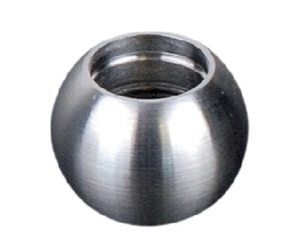 Boule de finition pour câble de diamètre Ø6mm. Diamètre extérieur 25mm diamètre intérieur taraudage M8. En inox 316. À visser au bout du câble et/ou à coller (colle non fournie). Permet d'être utilisé en intérieur comme en extérieur et même en bord de mer. Existe en version M6 (ref 30309).