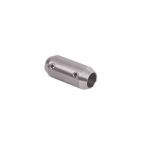 Raccord de jonction pour des barres rondes d'un diamètre de 12mm. En inox 316.