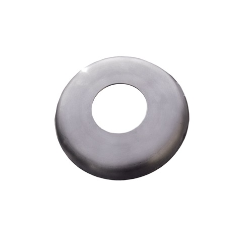 Cache platine rond pour barreau d'un diamètre de 42,4mm, en inox 316. Diamètre de la base 110mm. Fixation par soudure. Cet habillage de la base du barreau permet de cacher les soudures ou le scellement, il apportera un raffinement à votre fabrication par ce détail de finition. Convient pour une utilisation en intérieur ou en extérieur. D'autres dimensions existent. Compatible avec la platine référence 30010016.