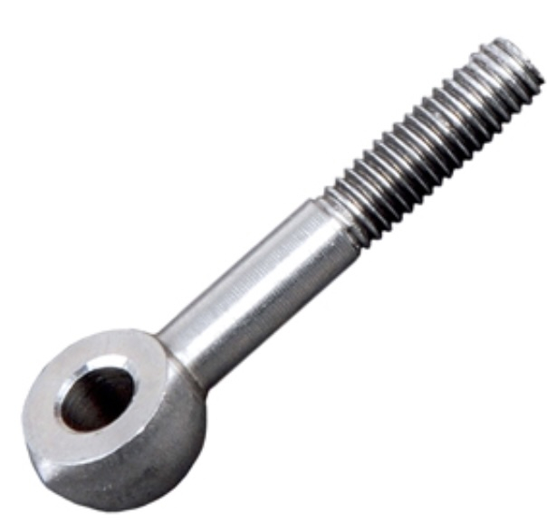 Vis à oeillet pour une chape standard, M6 avec pas droite. Longueur 40mm épaisseur 7mm, filetée sur 20mm. En inox 316, convient pour une utilisation intérieur ou extérieur. À visser dans un poteau à l'aide de l'insert fileté référence 308018, sert à maintenir une chape référence  3062428 et 3062418, peut être incluse dans un montage droit ou rampant.