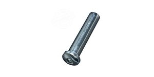 Départ de câble tête TARAUDÉE pour une pose en applique ou droite (directement dans le poteau), <b>à sertir</b>. Longueur 35mm Diamètre de la tête 12mm, diamètre intérieur correspondant pour des câbles de Ø4mm. En inox 316, convient pour un usage intérieur ou extérieur. Pièce utile pour un montage en applique avec un connecteur (référence 30505 par exemple) ou pour un montage droit.