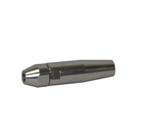 Tendeur manuel permettant la fixation et la tension du câble sur un garde-corps, convient pour câble de diamètre Ø4mm qui s'installe dans un trou Ø4,5mm (C), s'utilise avec une tige fileté M6 (A). Longueur 53,5mm, diamètre globale 13mm. En inox 316, permettant une utilisation en intérieur comme en extérieur, y compris en bord de mer. Le câble sera fixé par un blocage manuel. Existe en version pas à droite (30661).
