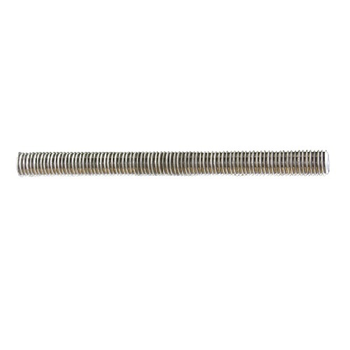 Tige filetée A4 de 50mm de longueur et taraudé M6. En inox 316. Pas de vis: à droite