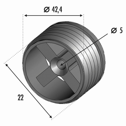 Finition Inox en forme de boule pour une main courante en bois de 42,4mm de diamètre extérieur soit 38,4 mm intérieur. En inox 316.à utiliser avec connecteur réf 30770 Non fourni