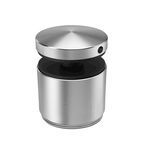 Entretoise réglable pour alignement du verre ø 50mm fixation à l'anglaise pour verre de 8,76 a 20,76 mm Inox 316