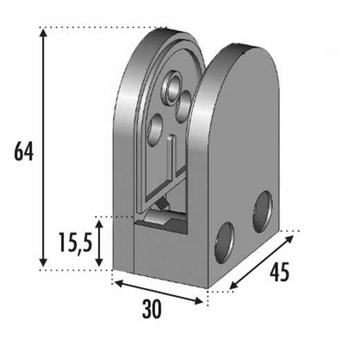 Pince à verre. Fixation sur un plat. En Zamac brossé. Pince à verre. Pour des verres de 8mm à 12,76mm d'épaisseur. Ne pas oublier de commander les caoutchoucs compatibles avec votre verre, vendus séparément. ex : verre épaisseur 8 joints réf 300308. verre épaisseur 8,76 joints réf 30030876. verre épaisseur 10 joints réf 300310. verre ep 10,76 joints réf 30031076 verre épaisseur 12 réf 300312. verre épaisseur 12,76 réf 30031276.