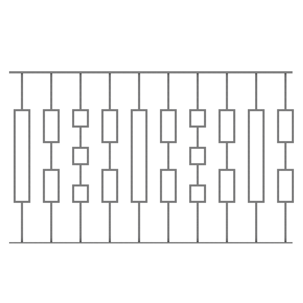 Barreau <b>version incliné</b> design en carré de 12mm et de 1150mm de hauteur. Idéal pour une rampe.