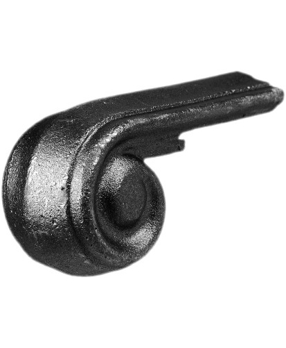 Crosse en fer forgé de 120mm de long, 65mm de haut et 57mm de large. compatible avec la réf 00030301