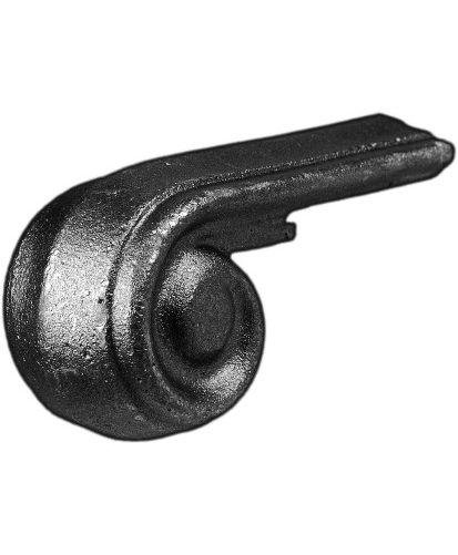 Crosse en fer forgé de 120mm de long, 65mm de haut et 51mm de large. compatible avec la réf 00030306