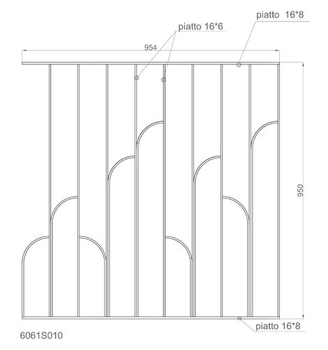 Panneau design et moderne dimensions hauteur  950 x largeur 954mm modele en fer plat de 16 x 8mm. Possibilite de cder les barreaux au detail 