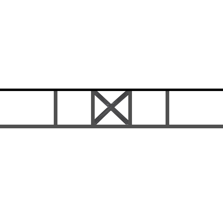 Appui de fenêtre type AF025 à sceller dans votre tableau de fenêtre. Longueur finie de 730mm et Hauteur finie de 130mm. Convient pour les tableaux de fenêtre de 630mm. 50mm de scellement sont prévue de chaque côté. Main courante laminée de 630mm de long en fer forgé sur le dessus. Motif au centre de 110mm de long par 110mm de haut. Le reste de la structure est en acier carré plein de 12mm de section.