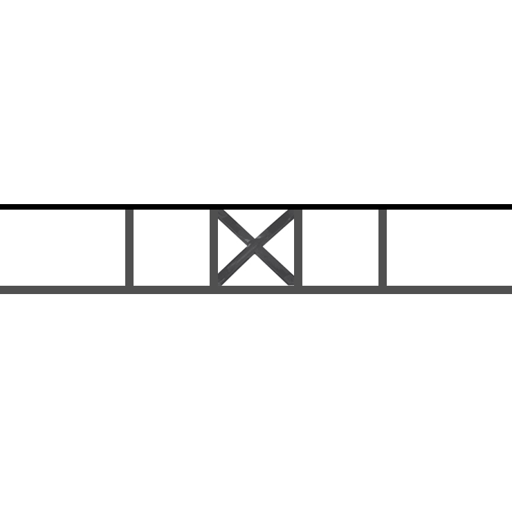 Appui de fenêtre type AF025 à sceller dans votre tableau de fenêtre. Longueur finie de 740mm et Hauteur finie de 130mm. Convient pour les tableaux de fenêtre de 640mm. 50mm de scellement sont prévue de chaque côté. Main courante laminée de 640mm de long en fer forgé sur le dessus. Motif au centre de 110mm de long par 110mm de haut. Le reste de la structure est en acier carré plein de 12mm de section.