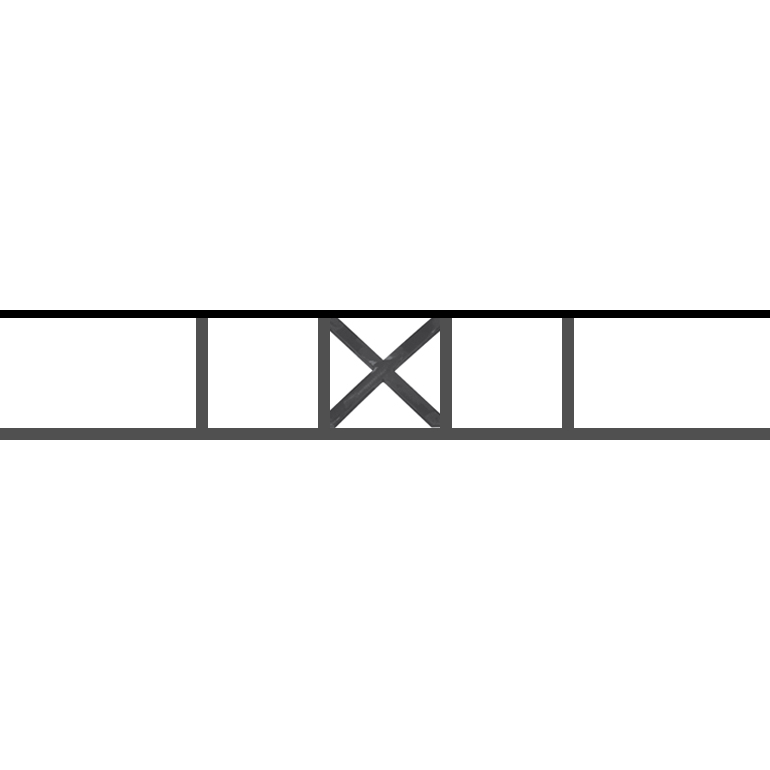 Appui de fenêtre type AF025 à sceller dans votre tableau de fenêtre. Longueur finie de 770mm et Hauteur finie de 130mm. Convient pour les tableaux de fenêtre de 670mm. 50mm de scellement sont prévue de chaque côté. Main courante laminée de 670mm de long en fer forgé sur le dessus. Motif au centre de 110mm de long par 110mm de haut. Le reste de la structure est en acier carré plein de 12mm de section.
