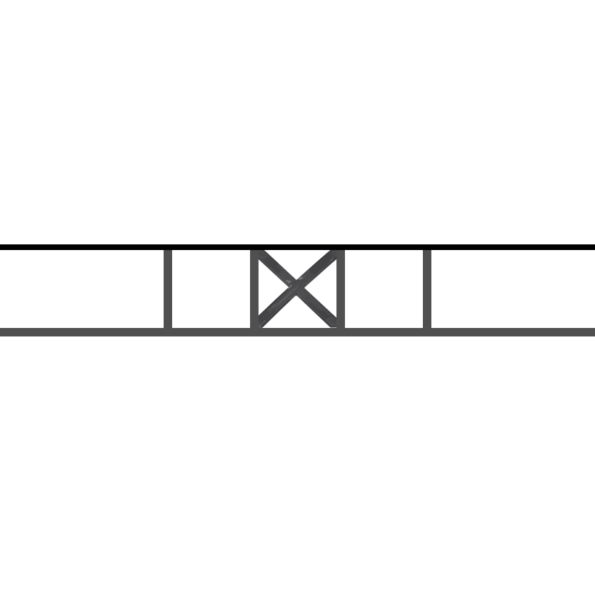 Appui de fenêtre type AF025 à sceller dans votre tableau de fenêtre. Longueur finie de 840mm et Hauteur finie de 130mm. Convient pour les tableaux de fenêtre de 740mm. 50mm de scellement sont prévue de chaque côté. Main courante laminée de 740mm de long en fer forgé sur le dessus. Motif au centre de 110mm de long par 110mm de haut. Le reste de la structure est en acier carré plein de 12mm de section.