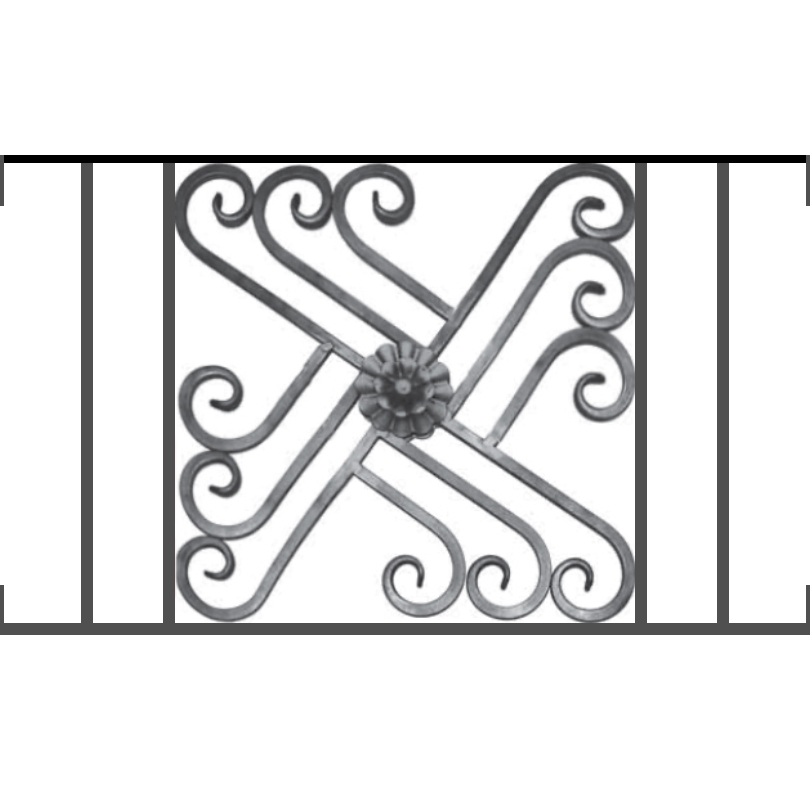 Appui de fenêtre décoratif modèle APF-AFEF22 en fer forgé. Idéal pour sécuriser un tableau de fenêtre en maison ou bâtiment. Fabrication sur mesure dans notre atelier en France. Structure robuste en acier plein de 12 mm. Motif central forgé de 460 mm de haut par 460 mm de large. Hauteur finie de l’appui : 480 mm. Décor forgé référence #03705, positionné au centre. Main courante esthétique ajoutée sur la partie supérieure. Ornements traditionnels en fer forgé. Produit conçu pour durer et résister aux intempéries. Choix de la longueur personnalisée selon votre ouverture. Choix de la méthode de pose : à visser ou à sceller. Compatible avec la plupart des tableaux de fenêtres anciens ou modernes. Finition brute prête à peindre ou à traiter à votre convenance. Idéal pour renforcer la sécurité sans perdre le charme du fer forgé. Fabrication à la commande pour une qualité artisanale optimale.