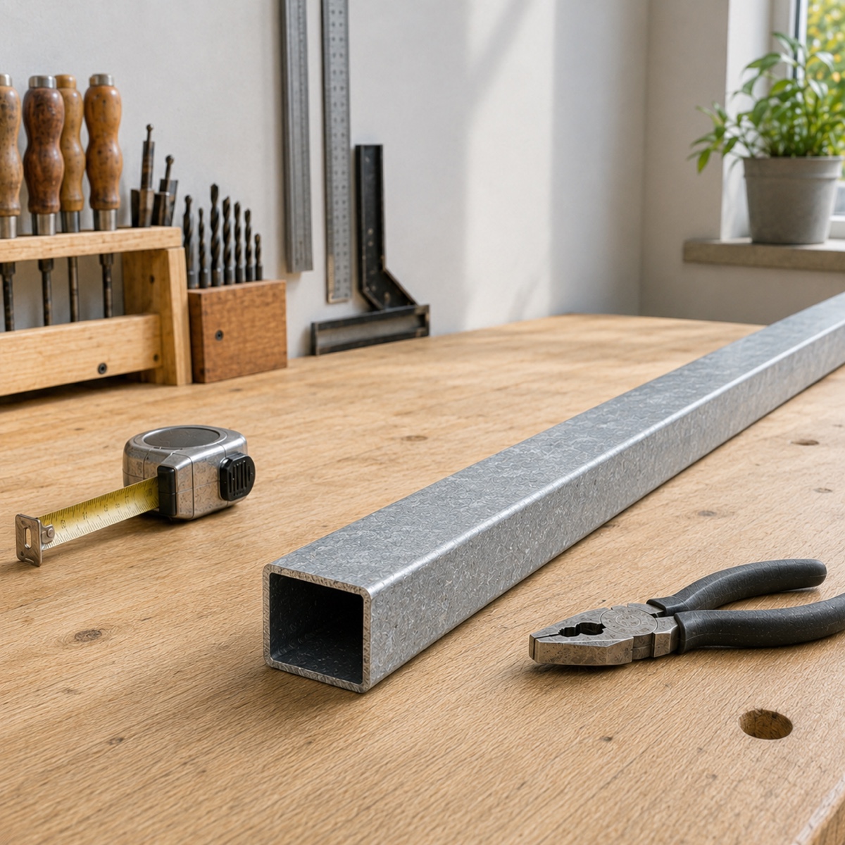 Le tube carré en acier Galvanisé est souvent utilisé dans les domaines de la ferronnerie, menuiserie et serrurerie. Ce modèle est en section carré de 40mm de haut par 40mm de large. Ce sont les dimensions extérieures du tube. Ce tube carré en acier Galvanisé à une épaisseur de 2mm. Il vous sera livré en acier Galvanisé brut de qualité supérieur. Il faut prévoir une tolérance de coupe de plus ou moins 1mm (coupe non ébavurée). Ce fer acier peut ètre soudé, percé ou découpé.