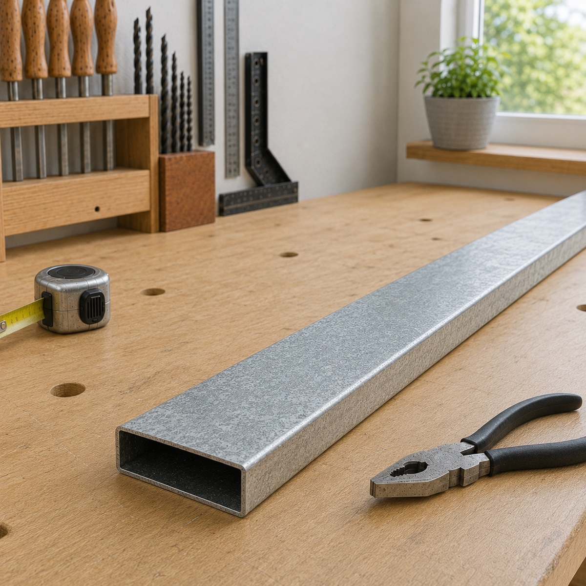 Le tube rectangle en acier Galvanisé est souvent utilisé dans les domaines de la ferronnerie, menuiserie et serrurerie. Ce modèle est en section rectangulaire de 27mm de haut par 40mm de large. Ce sont les dimensions extérieures du tube. Ce tube carré en acier Galvanisé à une épaisseur de 2mm. Il vous sera livré en acier Galvanisé brut de qualité supérieur. Il faut prévoir une tolérance de coupe de plus ou moins 1mm (coupe non ébavurée). Ce fer acier peut ètre soudé, percé ou découpé par exemple.