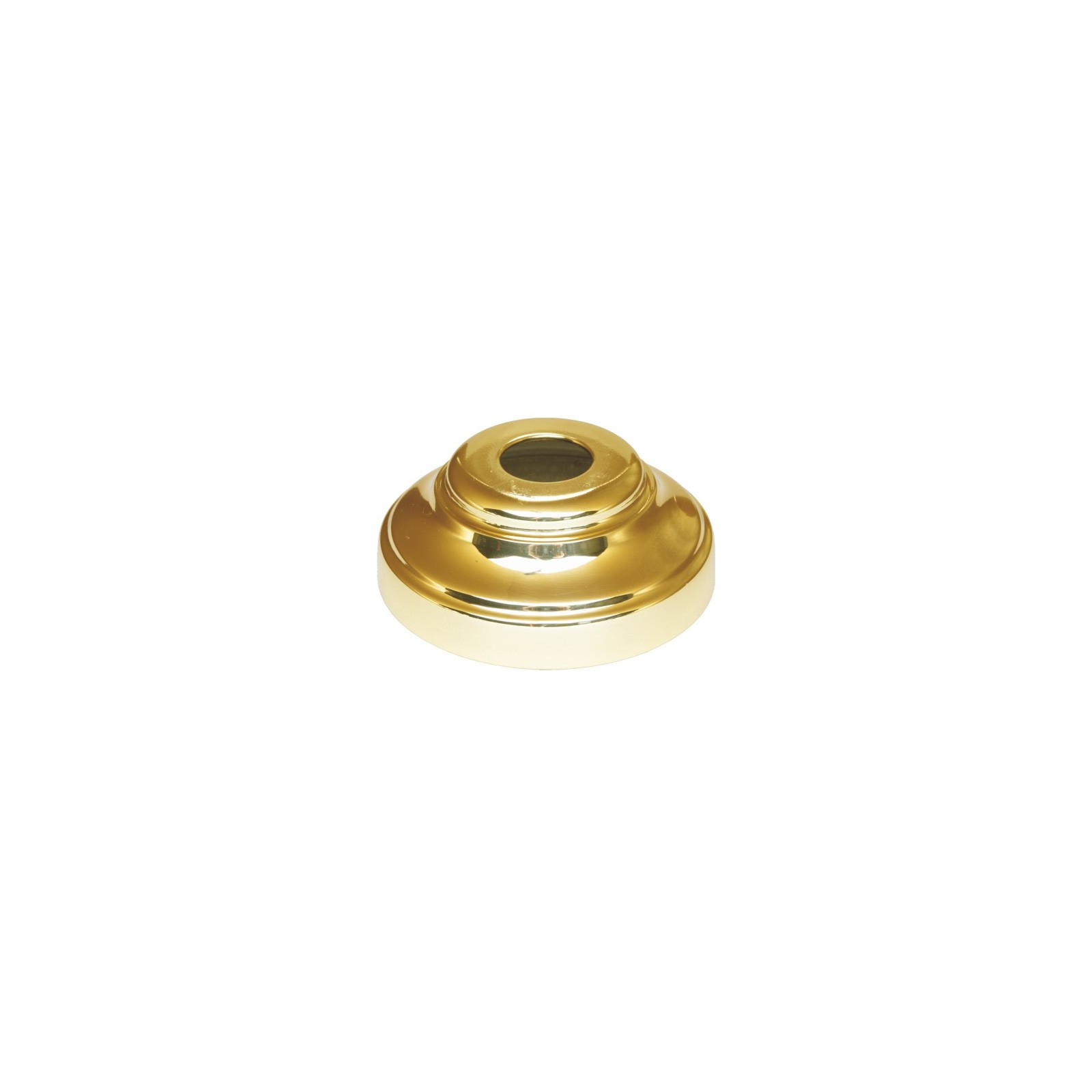 Cache-scellement rond en laiton. Diamètre extérieur 53 mm. Pour du rond 14 mm 